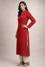 Free Size| Premium Woolen Kurti| Rani