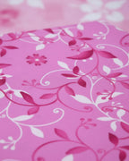 Medium| Pure Cotton Double Sheet Set (5ft x 7ft) + 2 Pillow Covers |Pink