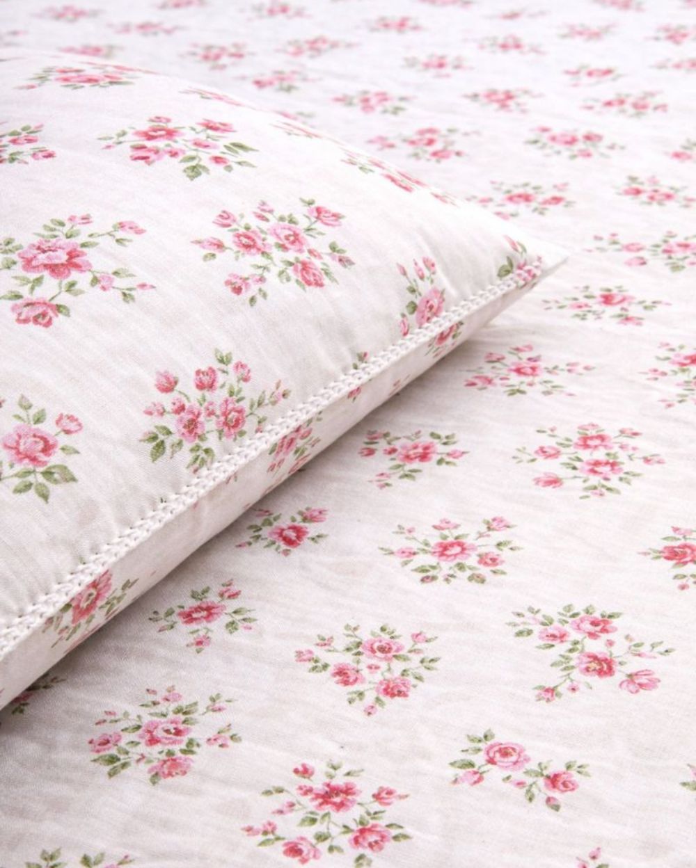 Vani|Queen Cotton Bed Set (6ft x 7ft)|White