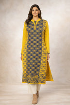 Free Size| Premium Woolen Kurti| Yellow