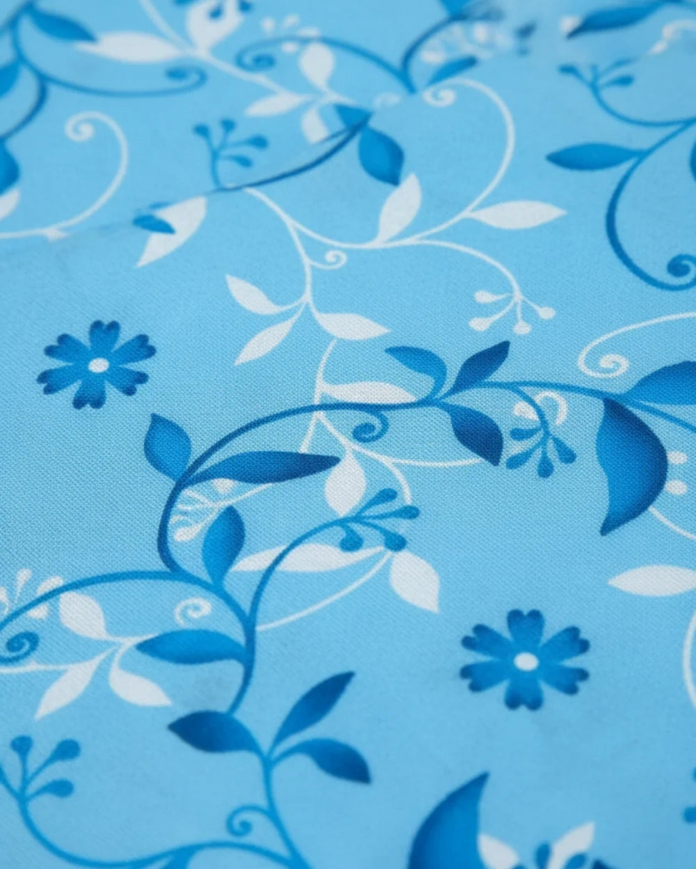 Medium| Pure Cotton Double Sheet Set (5ft x 7ft) + 2 Pillow Covers |Blue