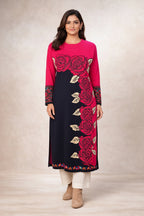 Free Size| Premium Woolen Kurti| Rani