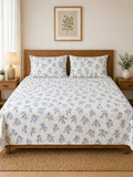 SATAN| Premium Sateen Cotton King Sheet Set (7.5 x 9 ft) | White