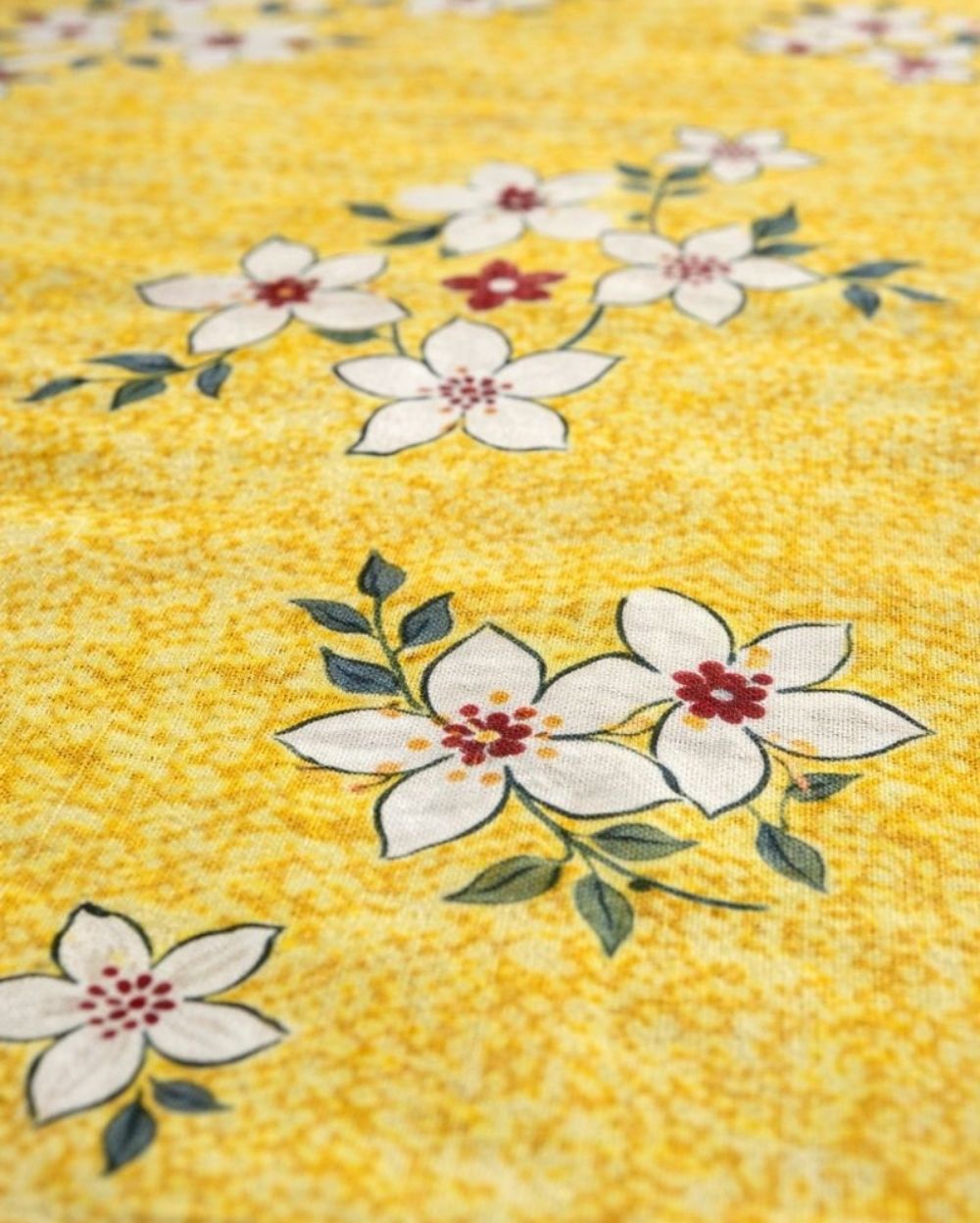 Priya| Budget Cotton Queen Sheet Set (6ft x 7ft)|Yellow