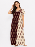 Pure Cotton designer Nighty | Red