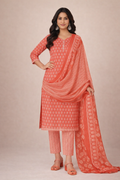 XXL SIZE| Budget Cotton 3 Pieces Printed  Kurti/Salwar Suit| Peach