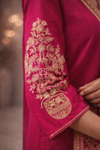 M SIZE| Premium Silk 3 Pieces Stitched Kurti/Salwar Suit| Rani