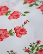 Medium| Pure Cotton Double Sheet Set (5ft x 7ft) + 2 Pillow Covers | White