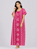 Pure Cotton Half Sleeve Nighty | Rani