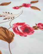 Medium| Pure Cotton Double Sheet Set (5ft x 7ft) + 2 Pillow Covers | White