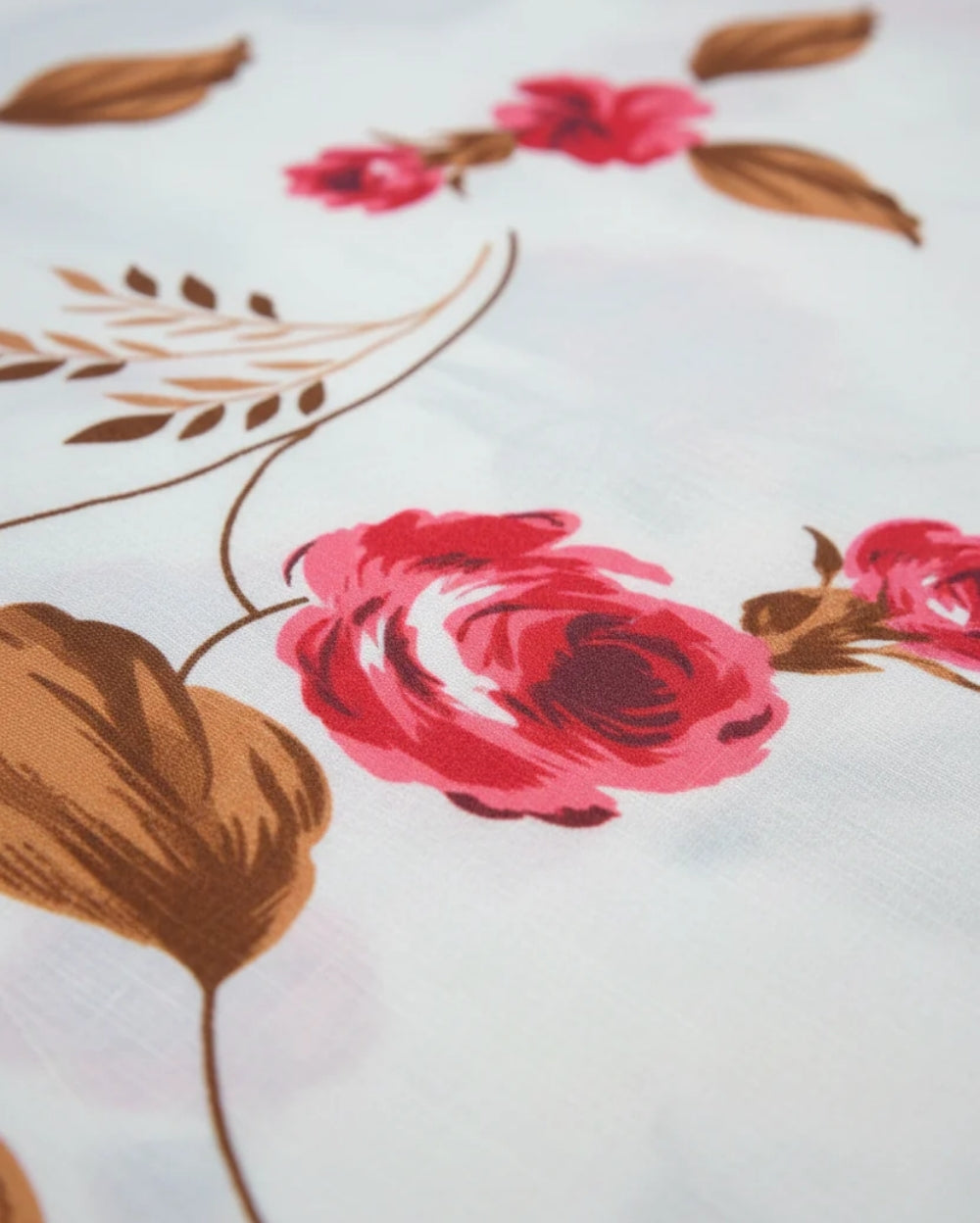 Medium| Pure Cotton Double Sheet Set (5ft x 7ft) + 2 Pillow Covers | White