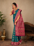 Premium Sawrnachuri Silk Saree| Blue