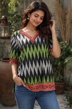 L SIZE |COTTON SHORT Katki KURTI | Green