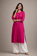XL Size| Premium Pure Cotton Plain Kurti| Rani