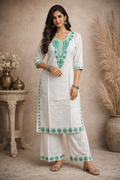 XL Size| Rayon Budget Stitched Kurti | White