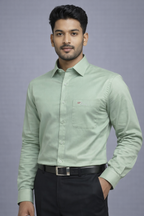 XXL Size| Men Plain Shirt Full Sleve| Green