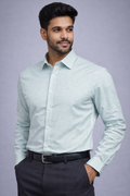 XXL Size| Men Printed Shirt Full | Green