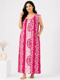 Pure Cotton Sleeveless Nighty | Rani