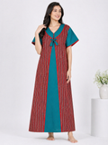 Pure Cotton designer Nighty | Green
