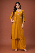 XXL Size| Rayon stitched Kurti | Golden Yellow