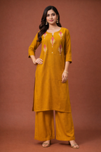 XXL Size| Rayon stitched Kurti | Golden Yellow