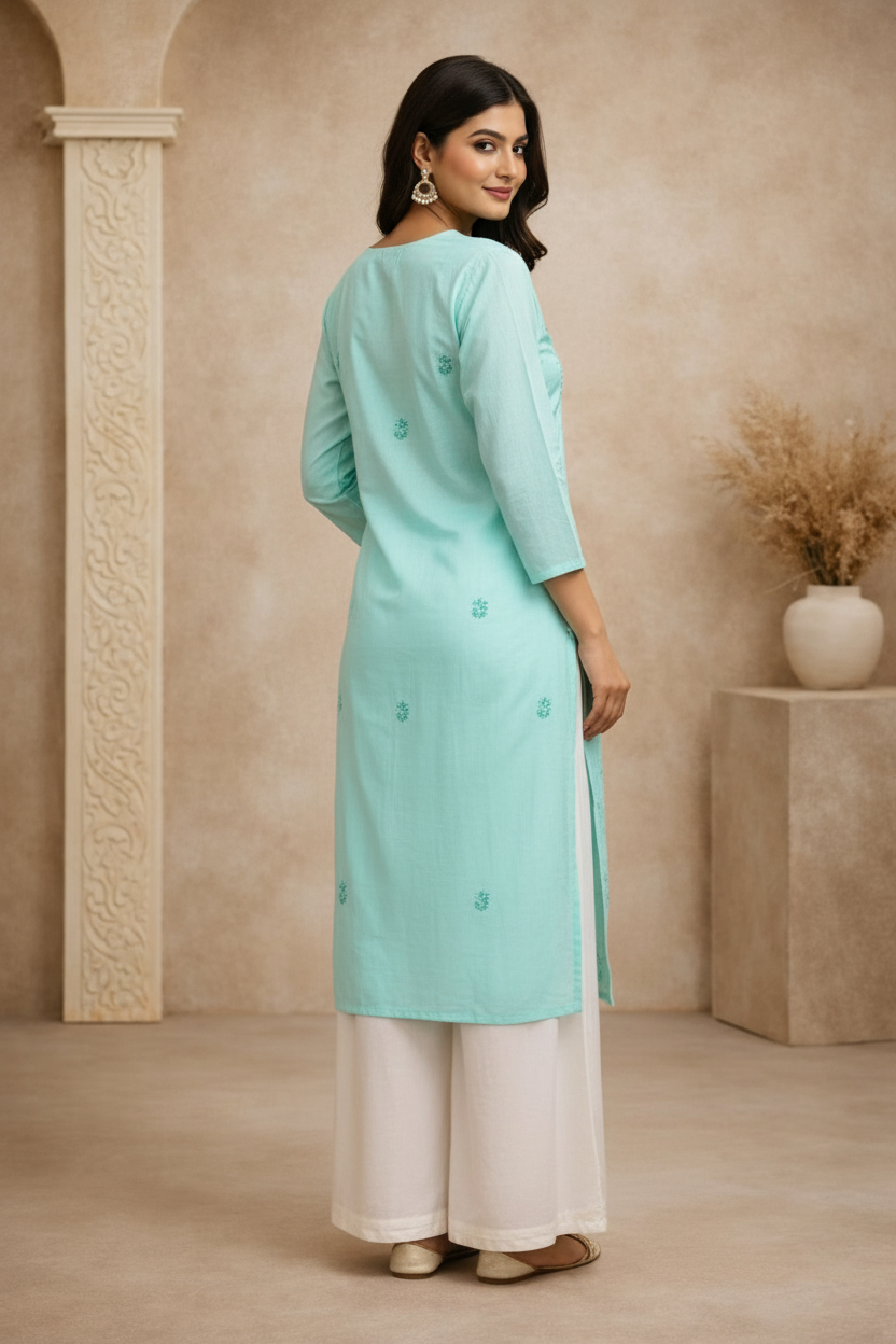 Back view over shoulder