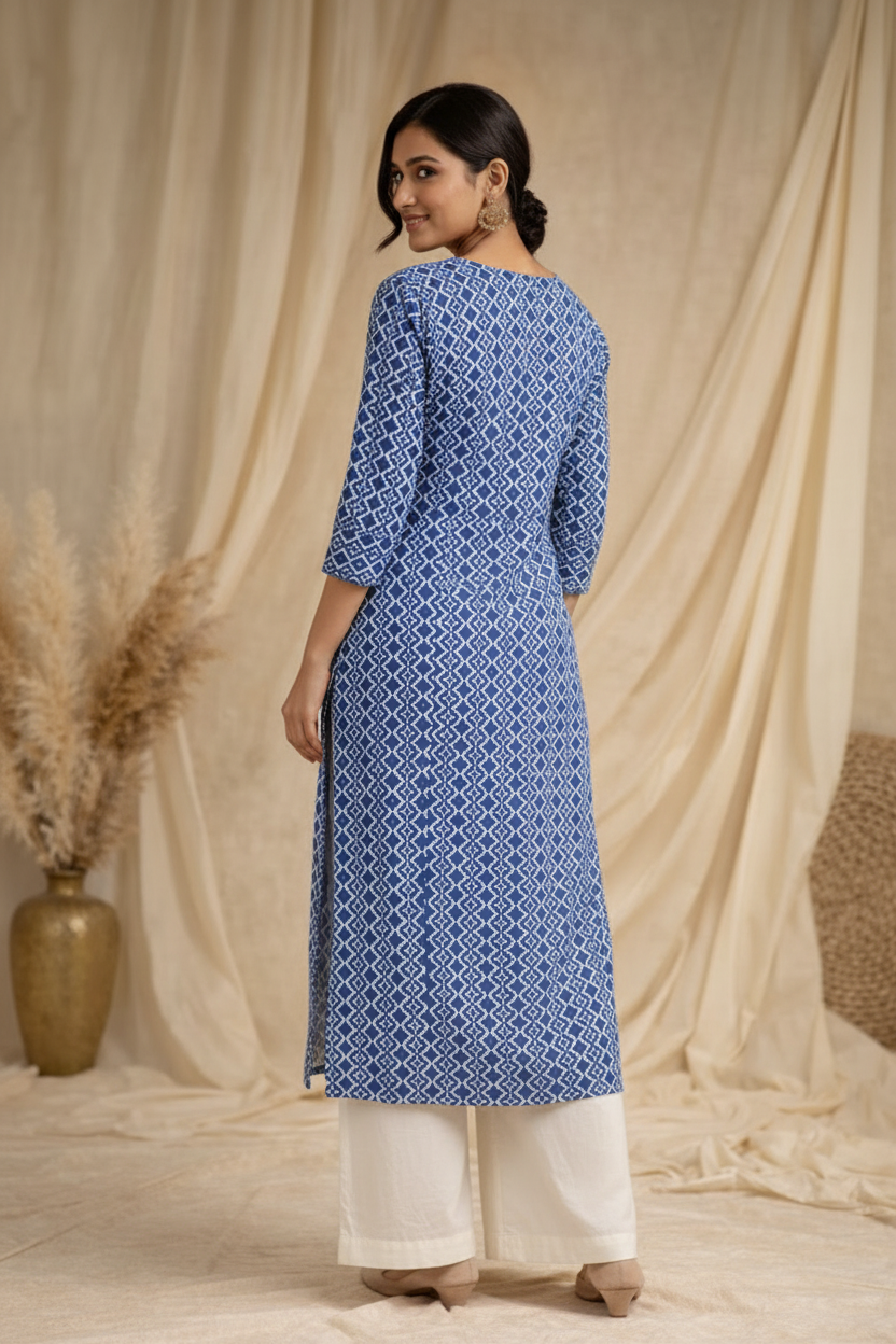 Back view over shoulder