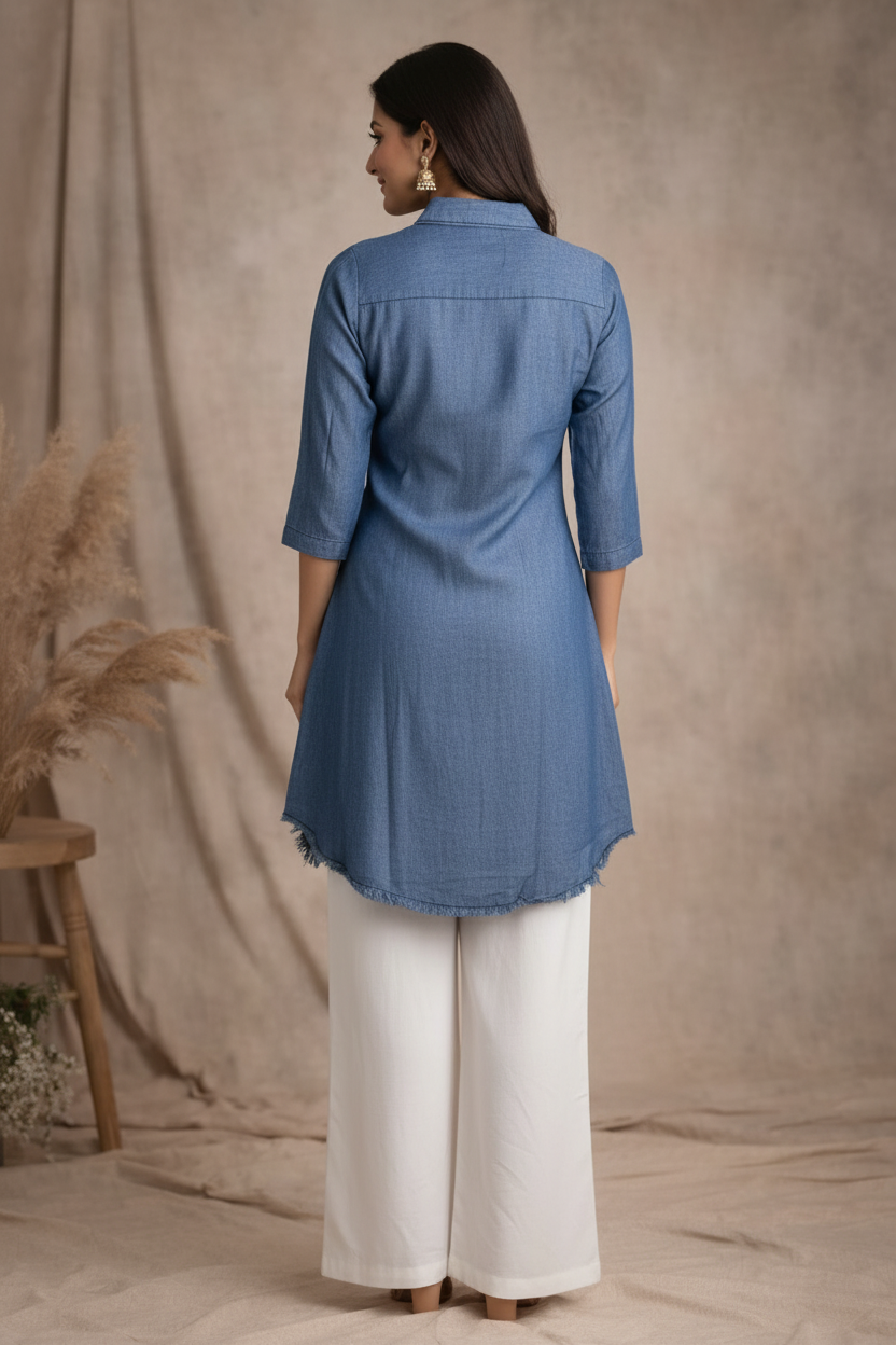 Back view over shoulder