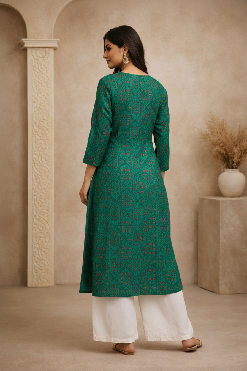 Back view over shoulder