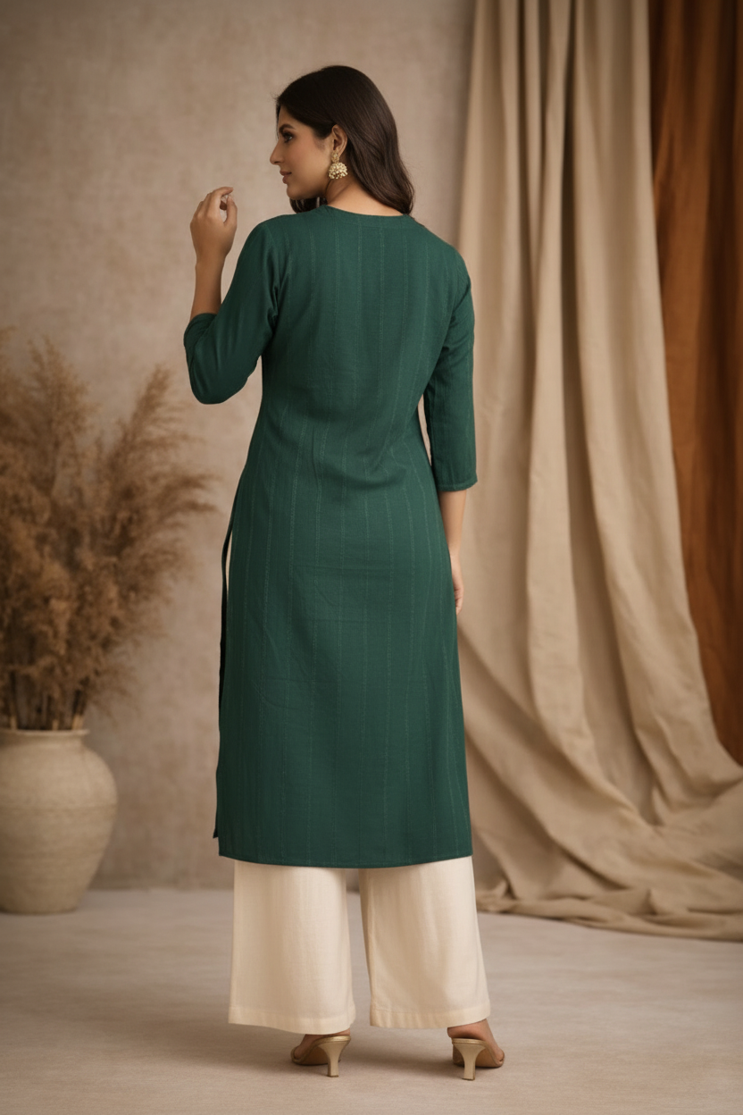 Back view over shoulder
