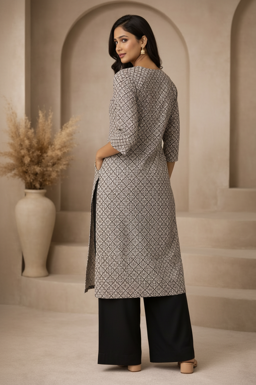 Back view over shoulder