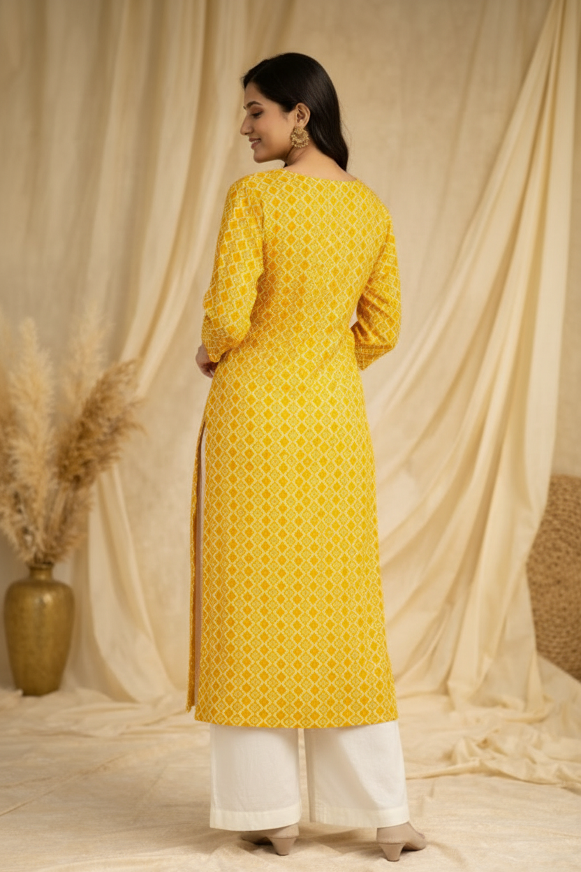 Back view over shoulder