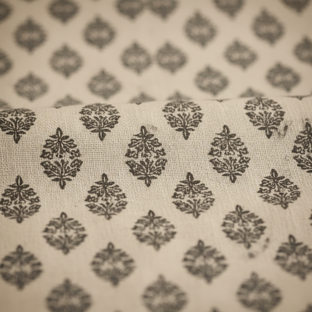 Block print detail close-up