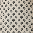 Block print pattern close-up