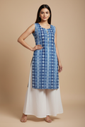Blue Ikat with Palazzo