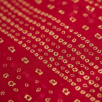 Close-up bandhani pattern detail