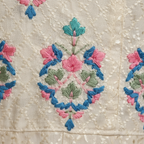 Close-up embroidery detail