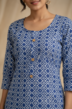 Close-up geometric pattern and buttons