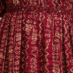 Close-up geometric print detail