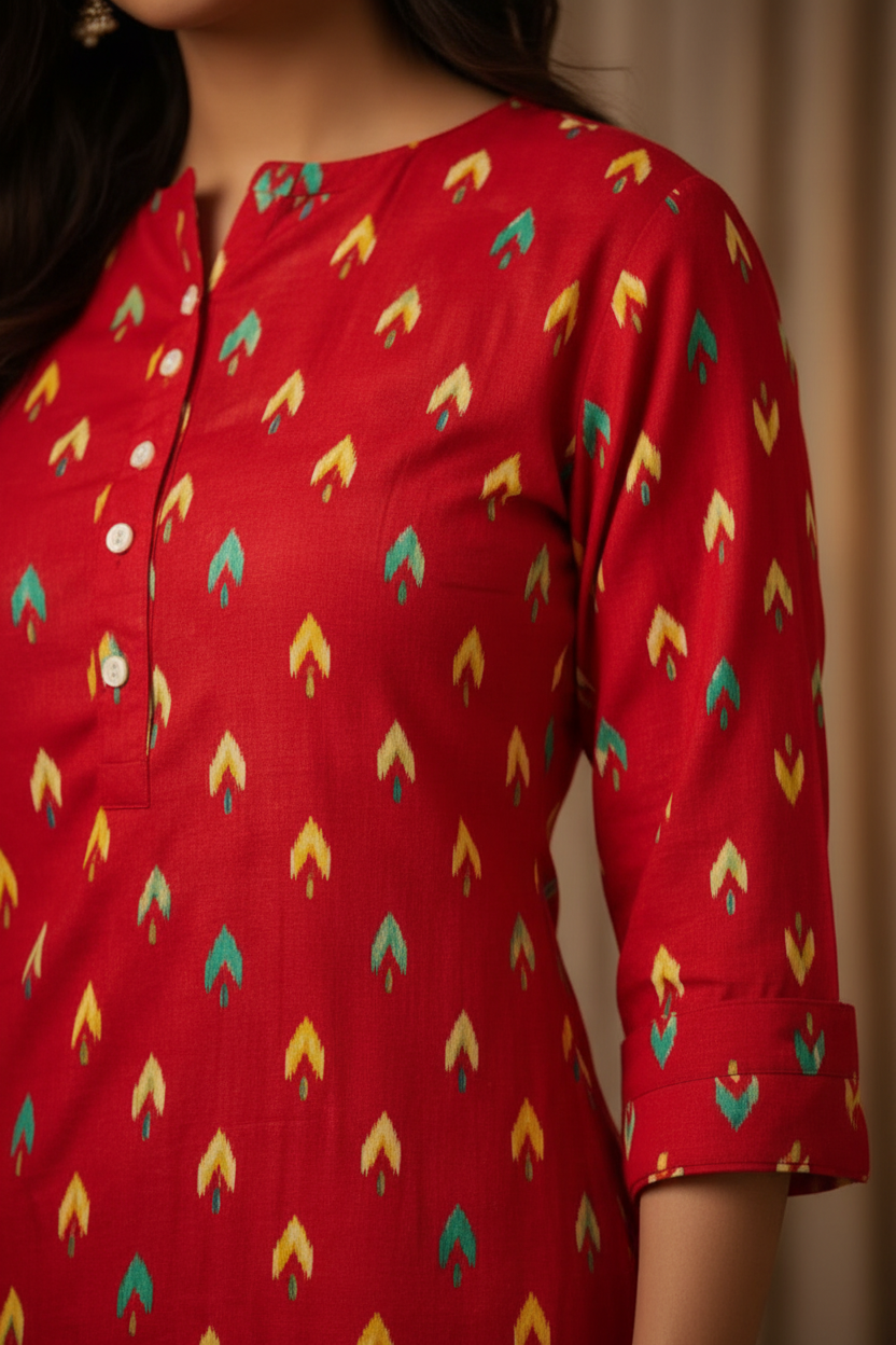 Close-up geometric print pattern