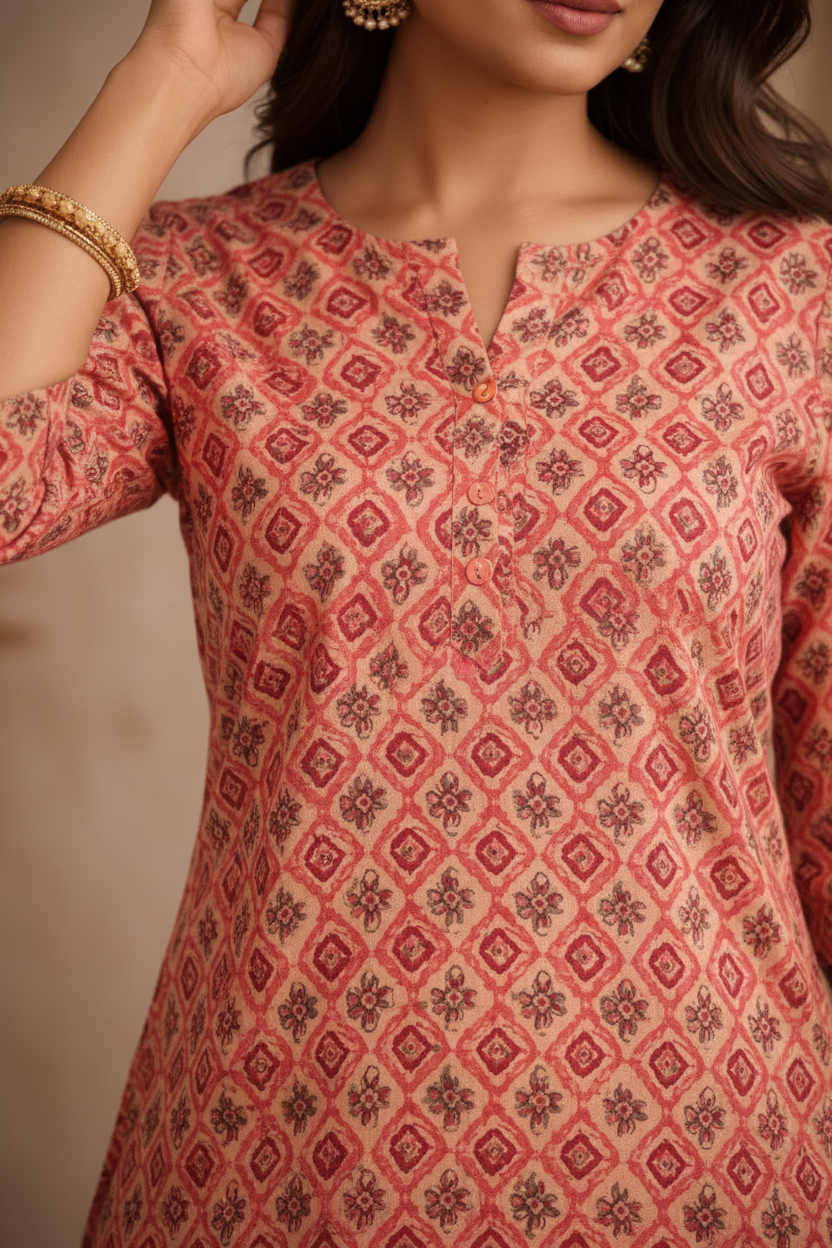 Close-up geometric print pattern