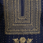Close-up gold embroidery detail