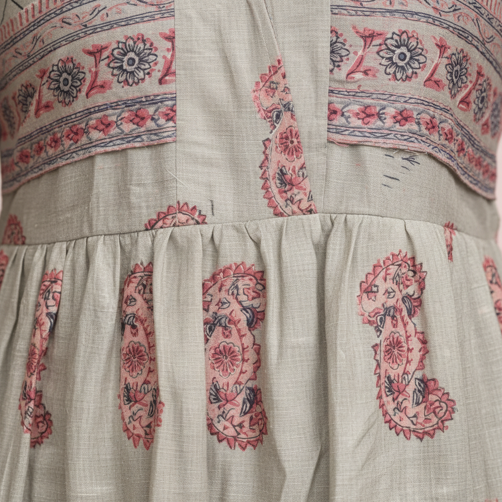 Close-up mixed print detail