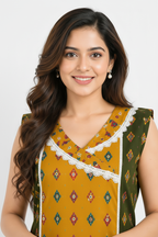 Close up neckline shot