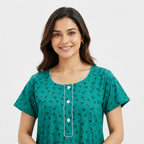 Close-up neckline shot