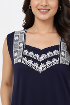 Close up neckline shot