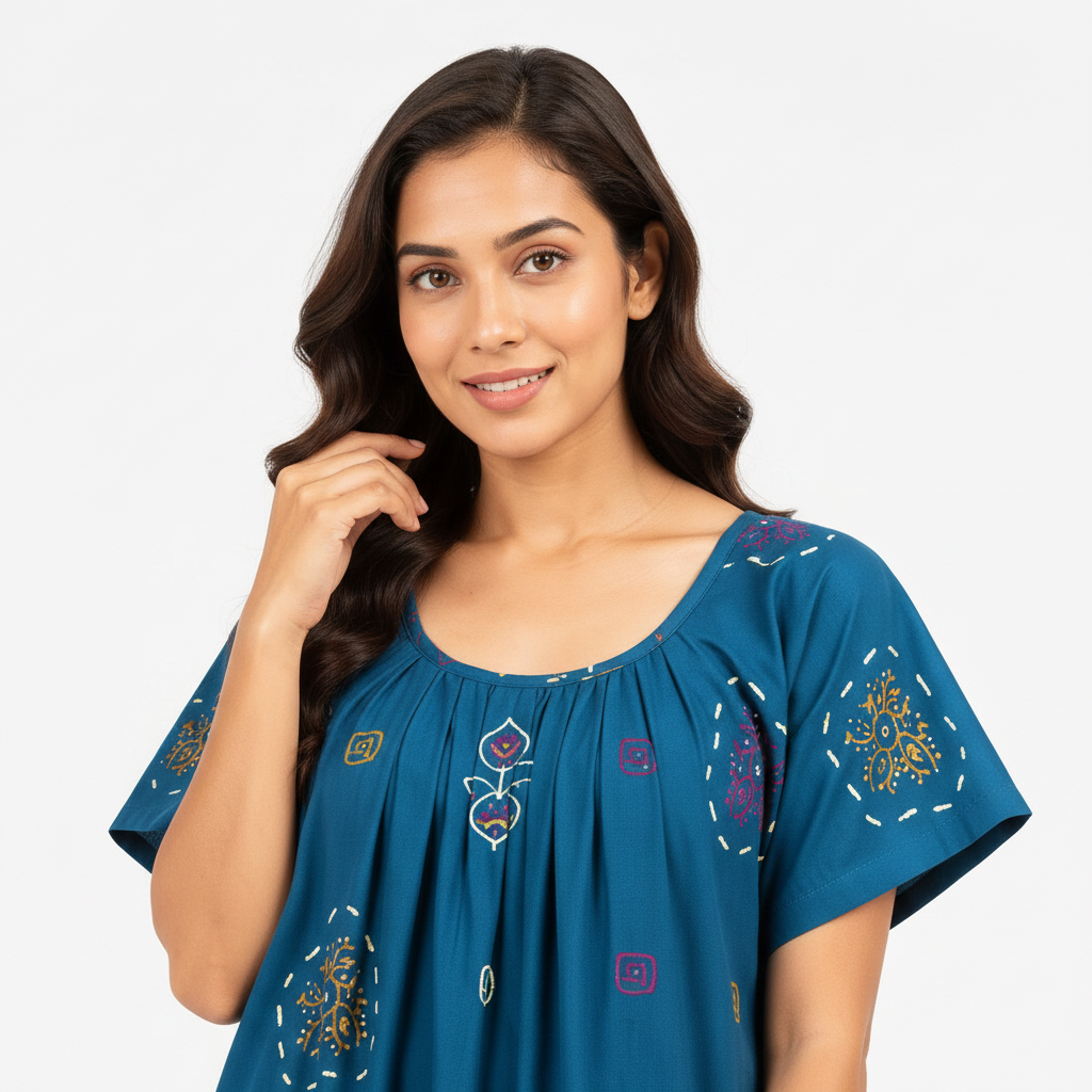 Close up neckline
