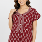 Close up neckline