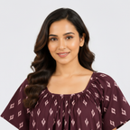Close up neckline