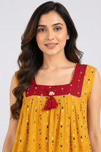 Close-up neckline